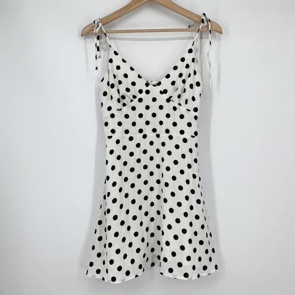Lovers + Friends | Dresses | Lovers Friends Long Beach Tie Strap Polka 